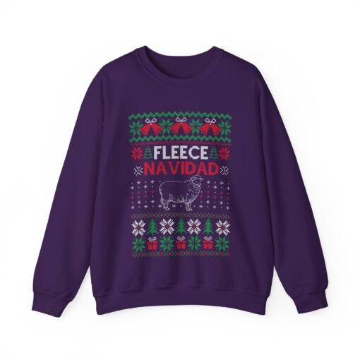 🐑🎄 Fleece Navidad Unisex Sweatshirt – Warm Wishes & Woolly Laughs - Image 14