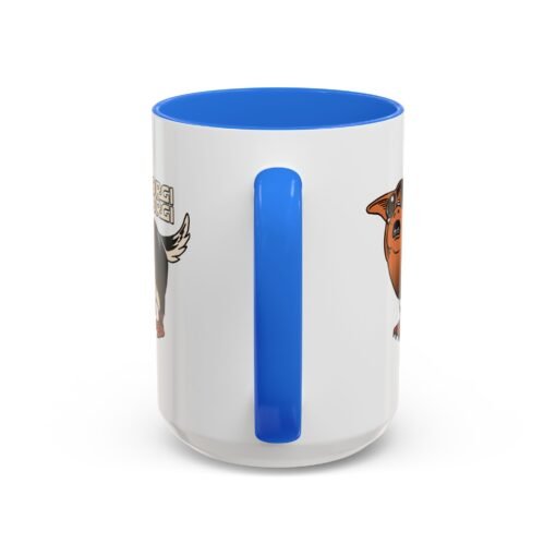 ☕🐶🐧✨ Porgi Corgi Color Accent Mug – Sip with Galactic Cuteness - Image 59