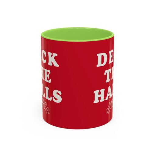☕ Deck the Halls Color Accent Mug – Sip Into the Season - Image 9