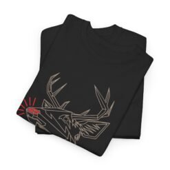 Alternative view of 🦌 Polygon Rudolph Unisex T-Shirt – Geometric Cheer Meets Holiday Fun