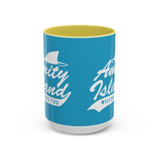 🦈 Amity Island Color Accent Mug – Welcomes You (and the Shark) - Image 45