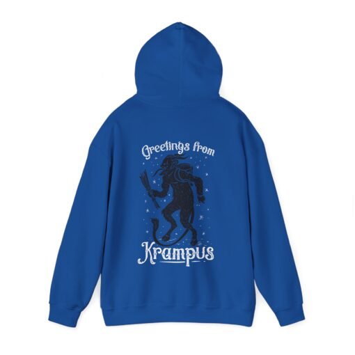 👹 Greetings From Krampus Unisex Hoodie – Holiday Fear Has Never Been So Cozy - Image 11
