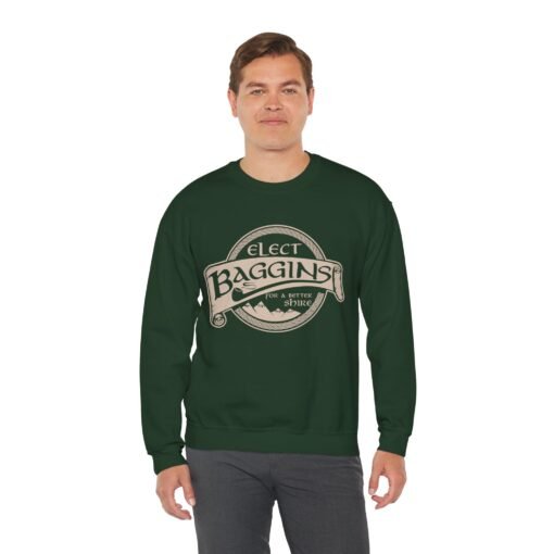 🌿 Elect Baggins for The Shire Unisex Sweatshirt – Campaign in Comfort - Image 6