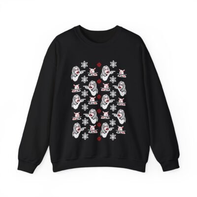 😾🎄 Ugly Christmas Meme Sweatshirt – Woman Yelling at Cat: Holiday Edition