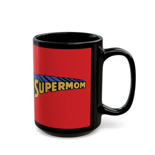 🦸‍♀️ Supermom Black Mug – Fuel for the Everyday Hero - Image 8