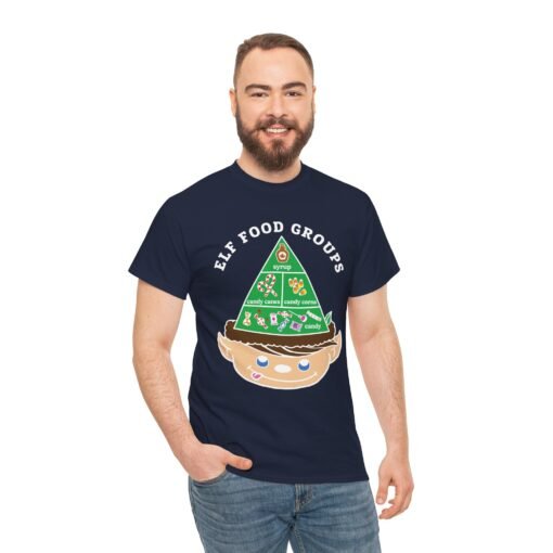 🍬 Elf Food Groups Unisex T-Shirt – Sweet Style, Straight from the North Pole - Image 4