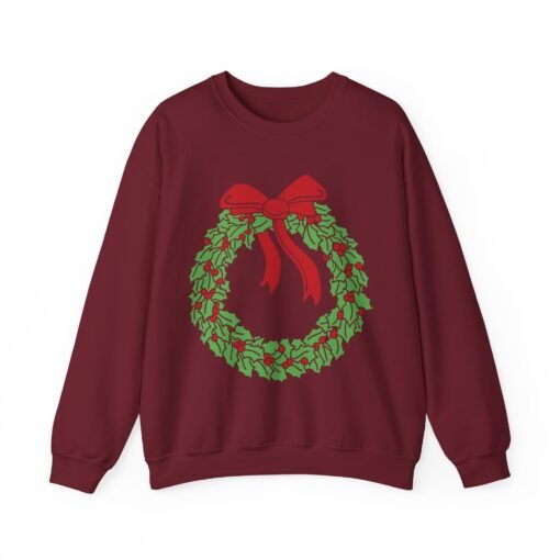 🎄 Holiday Wreath Unisex Sweatshirt – Cozy Up in Classic Christmas Style - Image 17