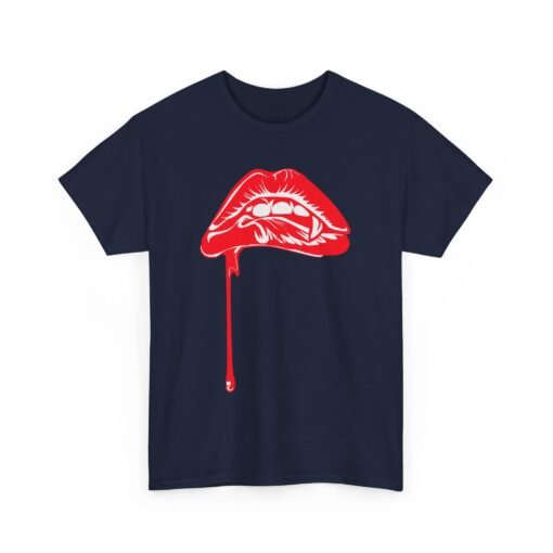 💋🩸 Vampire Bite Lips Unisex T-Shirt – Sink Into Style - Image 17