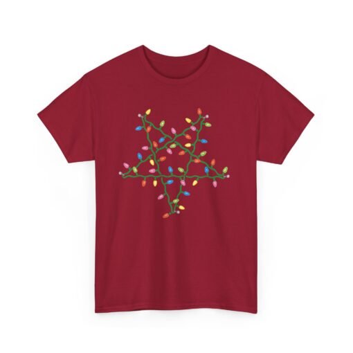🔮 Holiday Pentagram Unisex T-Shirt – Festive with a Twist of Mischief - Image 20