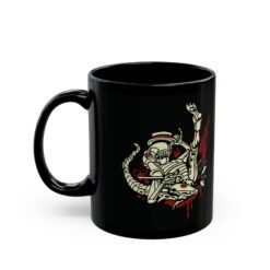Alternative view of 👶👽 Dancing Baby Xenomorph Black Mug – Sip with a Side of Strange