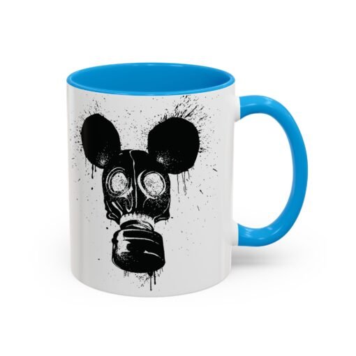 🐭☣️ Gas Mask Mouse Accent Mug – Sip with a Side of Strange - Image 30