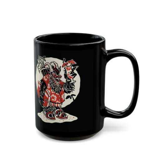 🏖️ Krampus Island Black Mug – Naughty Never Looked So Chill - Image 10