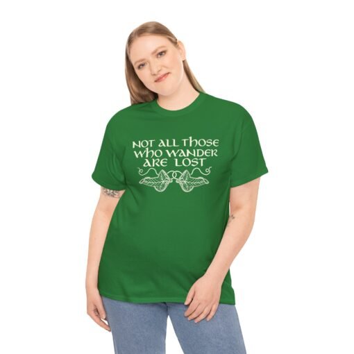 🌿 Not All Those Who Wander Are Lost Unisex T-Shirt – Elven-Inspired Adventure Wear - Image 3
