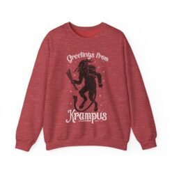 👹 Greetings From Krampus Unisex Sweatshirt – Cozy with a Side of Creepy