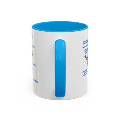 ☕ Snowman Anatomy Color Accent Mug – Sip with a Side of Snowman Science - Image 4