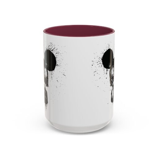 🐭☣️ Gas Mask Mouse Accent Mug – Sip with a Side of Strange - Image 73