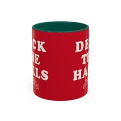 Alternative view of ☕ Deck the Halls Color Accent Mug – Sip Into the Season