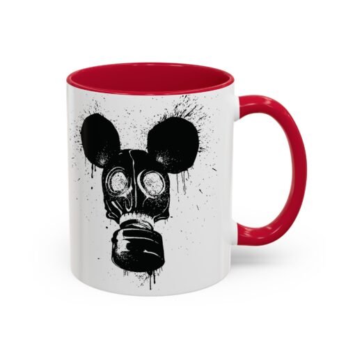 🐭☣️ Gas Mask Mouse Accent Mug – Sip with a Side of Strange - Image 7