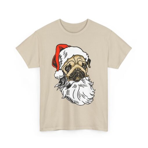 🎅🐾 Pug Santa Unisex T-Shirt – Ho Ho Hilarious Holiday Vibes - Image 10