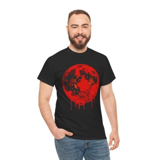 🌕🩸 Blood Moon Unisex T-Shirt – Lunar Looks That Kill - Image 3
