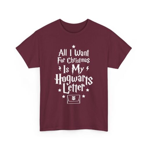 🧙‍♂️🎄 All I Want for Christmas Is My Hogwarts Letter Unisex T-Shirt – A Magical Holiday Wish - Image 12
