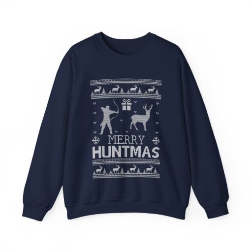 🦌🎄 Merry Huntmas Unisex Sweatshirt – The Ultimate Ugly Sweater for Hunters - Image 15