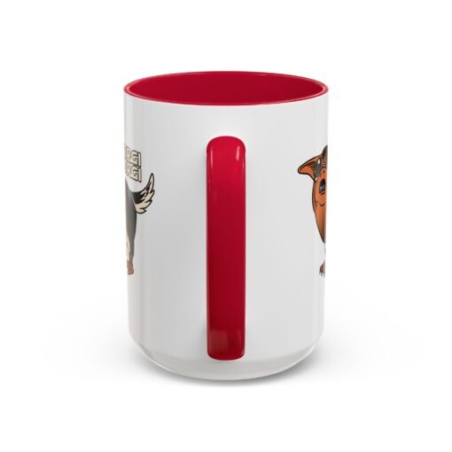 ☕🐶🐧✨ Porgi Corgi Color Accent Mug – Sip with Galactic Cuteness - Image 87