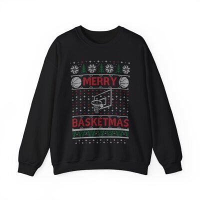 Merry Basketmas | Ugly Christmas Sweater | Unisex | Sweatshirt | Basketball