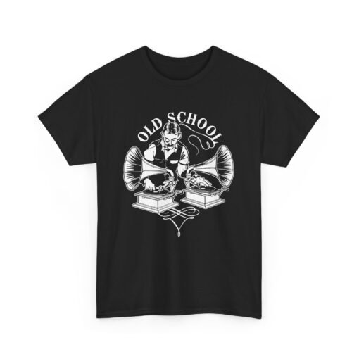 Old School DJ | Unisex | Heavy Cotton | T-Shirt | Music | Disc Jockey
