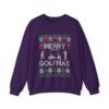 🏌️♂️🎄 Merry Golfmas Ugly Christmas Sweatshirt – Tee Up the Holiday Cheer