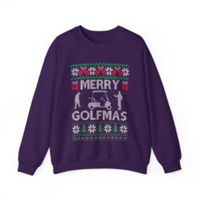 🏌️‍♂️🎄 Merry Golfmas Ugly Christmas Sweatshirt – Tee Up the Holiday Cheer