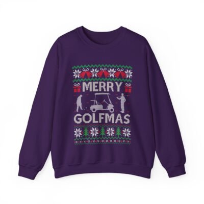 🏌️‍♂️🎄 Merry Golfmas Ugly Christmas Sweatshirt – Tee Up the Holiday Cheer