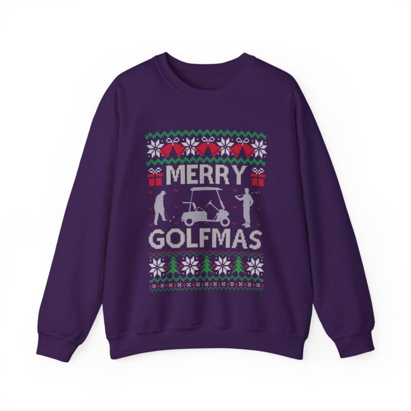🏌️‍♂️🎄 Merry Golfmas Ugly Christmas Sweatshirt – Tee Up the Holiday Cheer