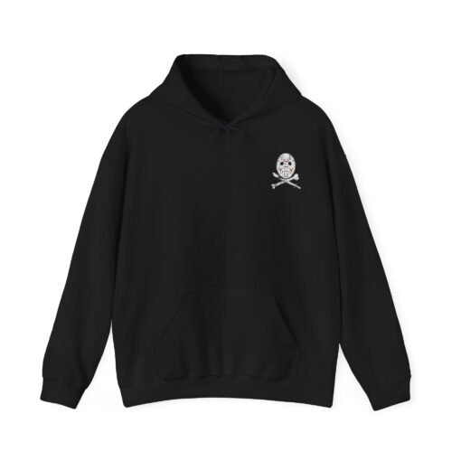 🏴‍☠️🔪 Camp Slasher Unisex Hoodie – Jason’s Jolly Roger Edition - Image 2