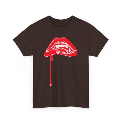 💋🩸 Vampire Bite Lips Unisex T-Shirt – Sink Into Style - Image 13