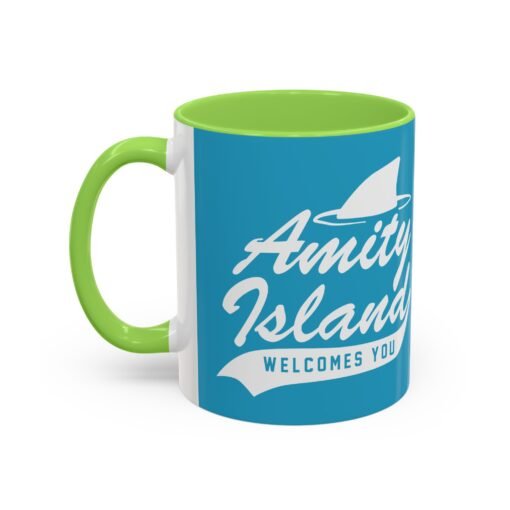 🦈 Amity Island Color Accent Mug – Welcomes You (and the Shark) - Image 24