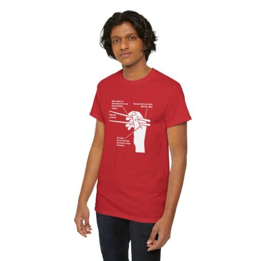 🥢📘 Chopsticks 101 Unisex T-Shirt – Master the Art, One Bite at a Time - Image 7