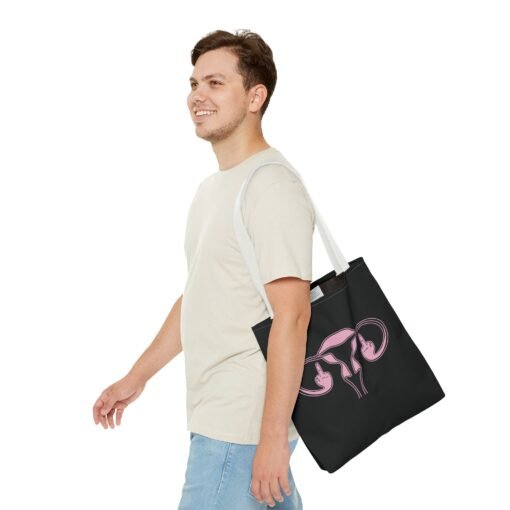 🖕🩷 Ovaries with Middle Fingers Tote Bag – Boldly Carry It All - Image 19