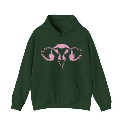🖕🩷 Ovaries with Middle Fingers Unisex Hoodie – Fierce, Loud, and Unapologetically You - Image 9