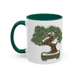 🌳 Bonsai Tree Accent Mug – Sip in Stillness
