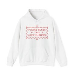 🧵😅 Please Bless This Awful Mess Unisex Hoodie – Cozy Up to the Chaos