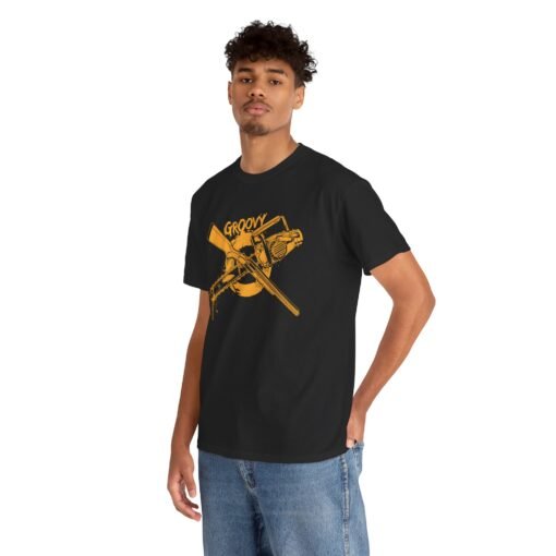🪓🔫 Groovy Unisex T-Shirt – Hail to the King, Baby - Image 4