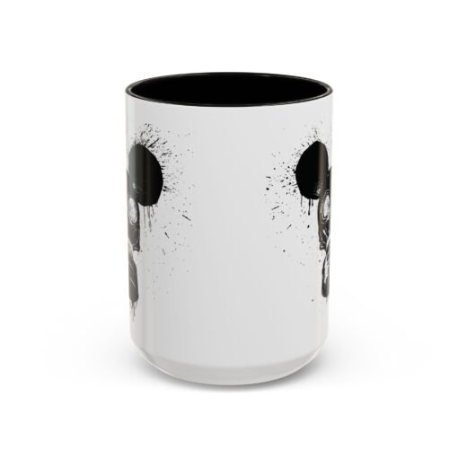🐭☣️ Gas Mask Mouse Accent Mug – Sip with a Side of Strange - Image 49