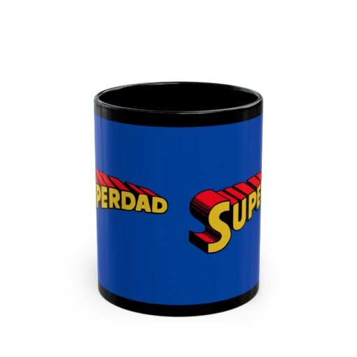 ☕🦸‍♂️💥 Superdad Black Mug – Fuel for the Everyday Hero - Image 3