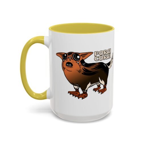 ☕🐶🐧✨ Porgi Corgi Color Accent Mug – Sip with Galactic Cuteness - Image 92