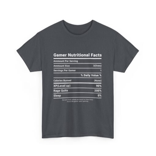 🎮 Gamer Nutrition Facts Unisex T-Shirt – Powered by Snacks, Skill & Respawns - Image 16