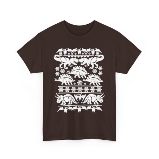 🦖🎄 Dino-Mite Christmas Unisex T-Shirt – Ugly Sweater Style with Prehistoric Cheer - Image 12