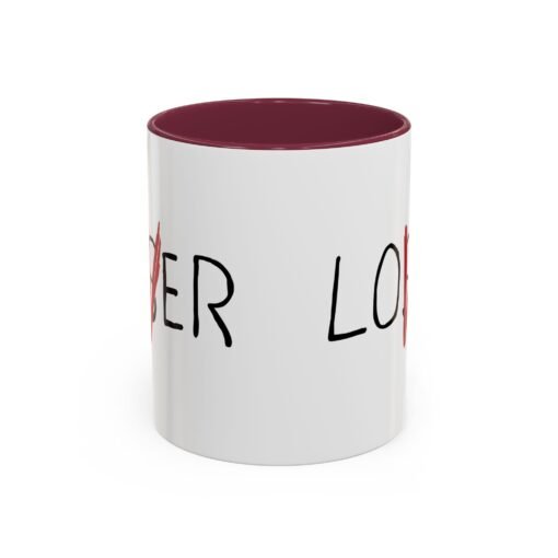 ☕ Loser / Lover Color Accent Mug – One Sip, Two Stories - Image 9