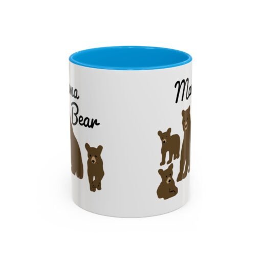 🧸 Mama Bear Color Accent Mug – Fierce Sips, Cozy Vibes - Image 9