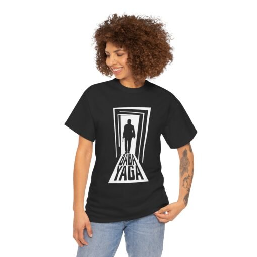 🖤🔫 Baba Yaga Unisex T-Shirt – The Shadow That Brings Fear - Image 2